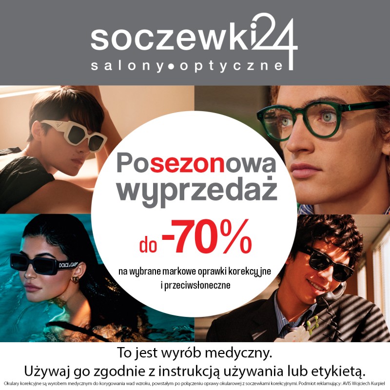 Posezonowa wyprzedaż w salonie Soczewki24 Silesia City Center Katowice